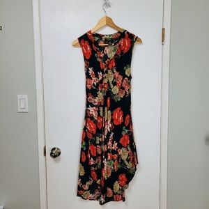 Papillion Shift Summer Tunic Floral Dress Size L